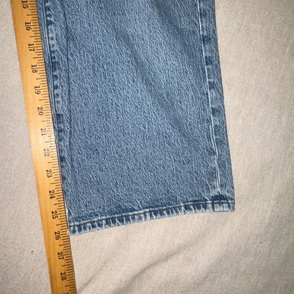Madewell Perfect Vintage Wide-Leg Jeans Medium Wash Blue 25P Petite High Rise - Picture 6 of 9